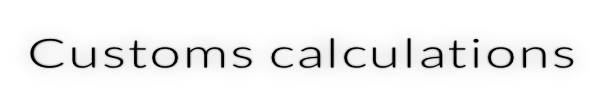Customs calculations